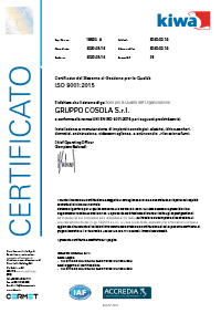 Certificazione ISO 9001:2015