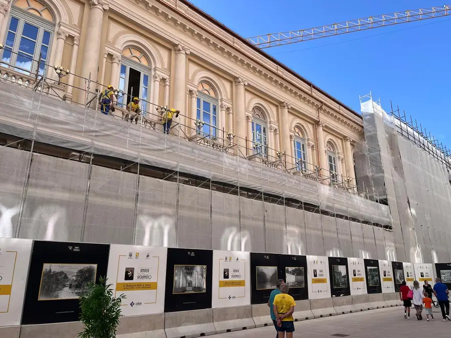 Convitto Nazionale L'Aquila, cantiere di restauro